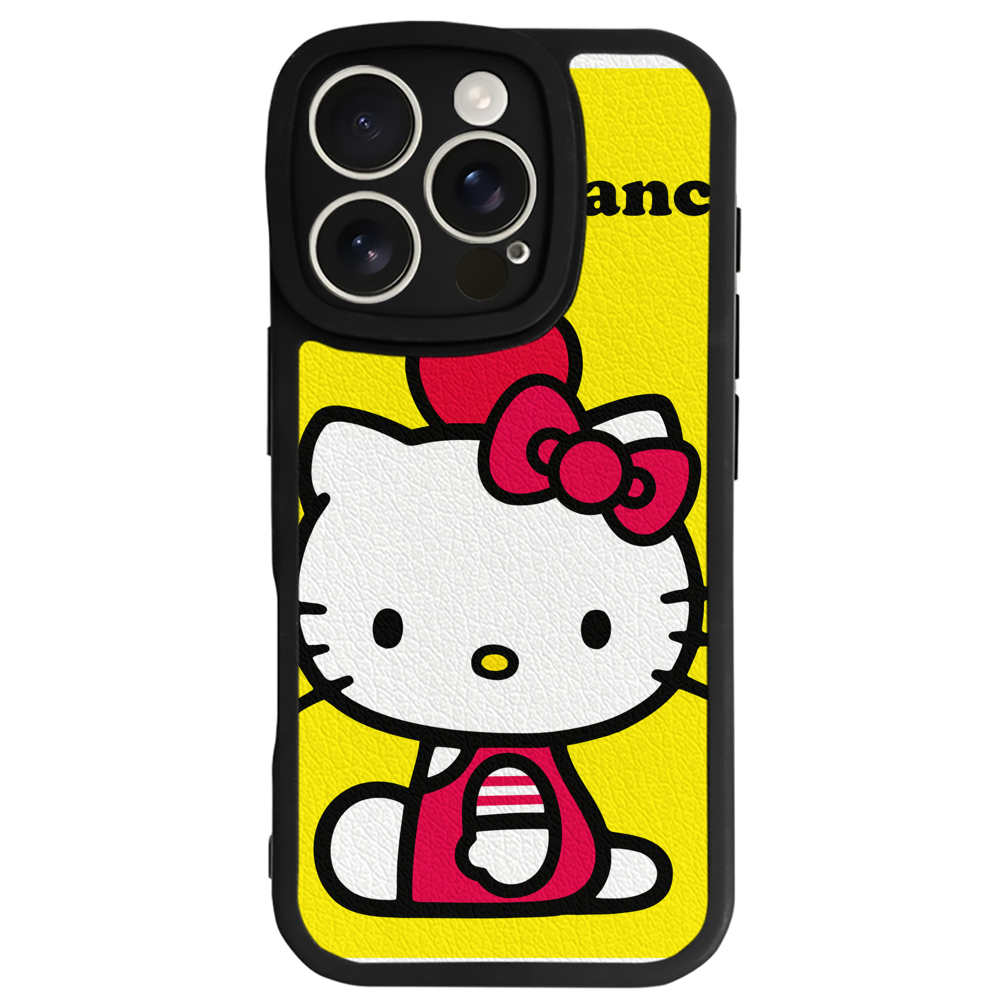 （画像用） Hello Kitty ハローキティ 【iPhone 16シリーズ対応】シリコンスマホケース（レザー調） 材質：シリコン